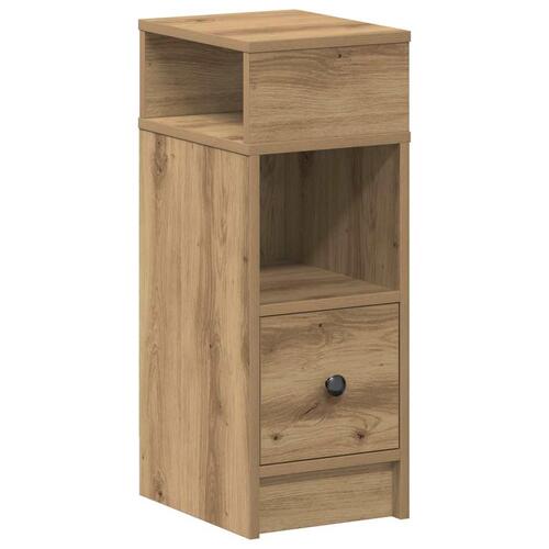 Sengebord med skuffe 25x31x66 cm kunsteg
