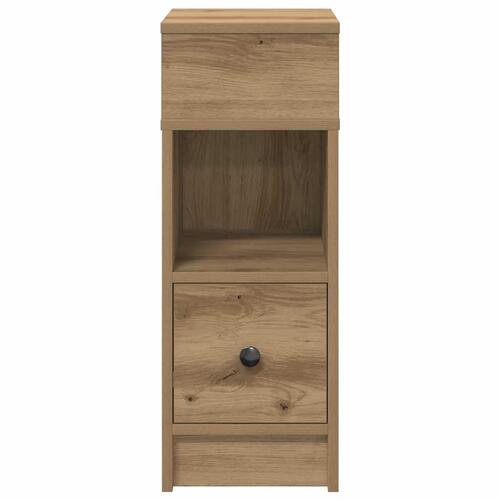Sengebord med skuffe 25x31x66 cm kunsteg