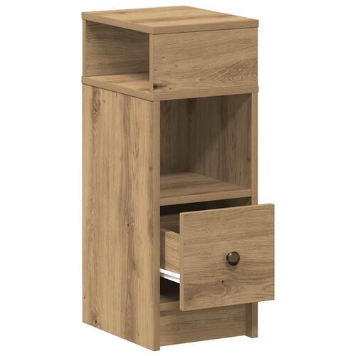 Sengebord med skuffe 25x31x66 cm kunsteg