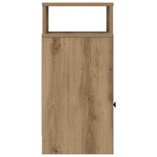Sengebord med skuffe 25x31x66 cm kunsteg