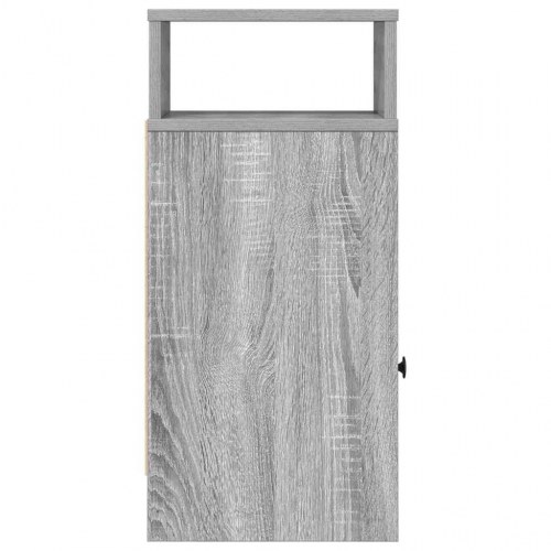 Sengebord med skuffe 25 x 31 x 66 cm - grå sonoma-eg