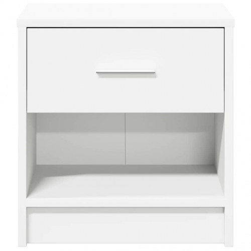 Sengebord med skuffe 39×28×41 cm - hvid