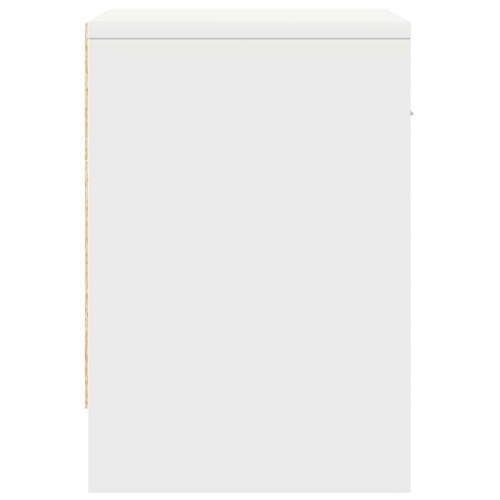 Sengebord med skuffe 39×28×41 cm - hvid
