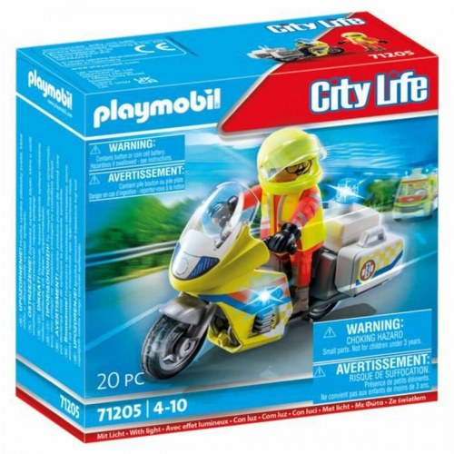Playmobil 71205 City Life - redningsmotorcykel, 20 dele