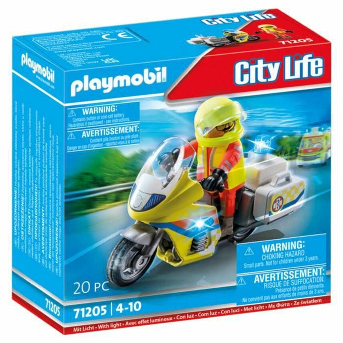 Playmobil 71205 City Life - redningsmotorcykel, 20 dele