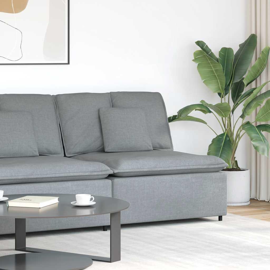 Modulopbygget Sofaarmlænsendemodul Med Hynder 100 Cm - Lysegrå / centre sofa