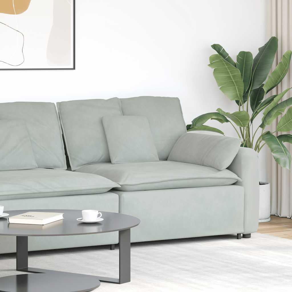 Modulopbygget Sofacentermodul Med Hynder 100 Cm - Lysegrå / end sofa
