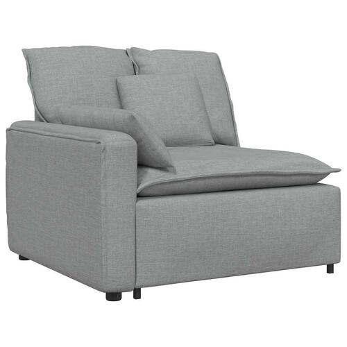 Modulsofa med hynder lysegrå