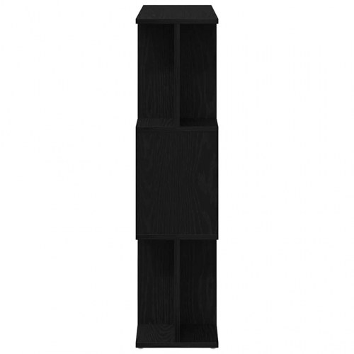 Bogreol 80×24×96 cm i konstrueret træ - sort eg