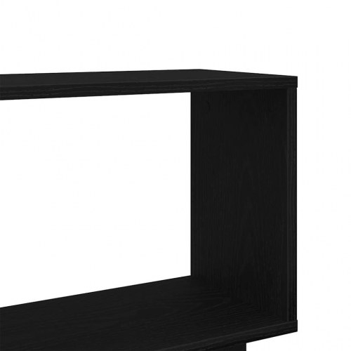 Bogreol 80×24×96 cm i konstrueret træ - sort eg