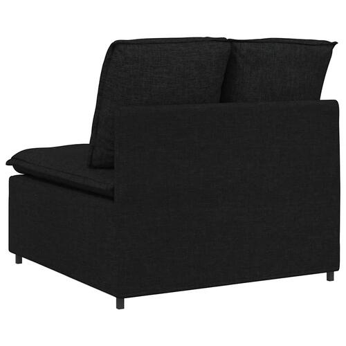 Modulopbygget sofacentermodul med hynder 100 cm sort