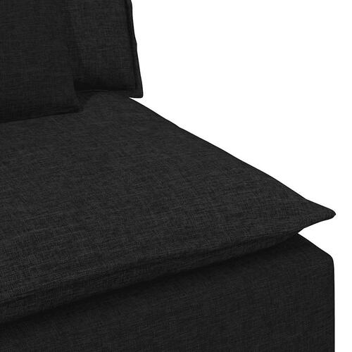 Modulopbygget sofacentermodul med hynder 100 cm sort