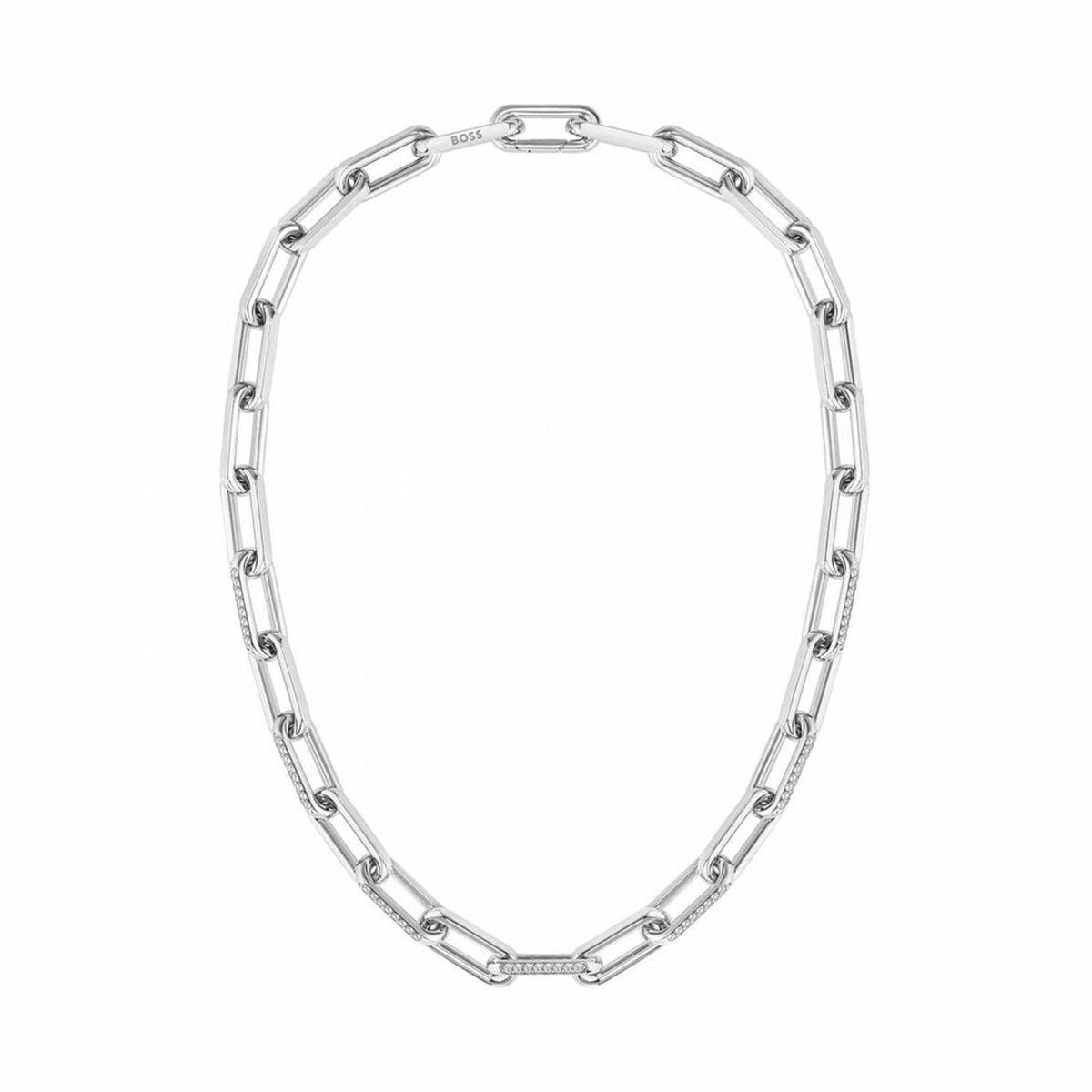 Hugo Boss halskæde til kvinder, sølvfarvet, 40 cm