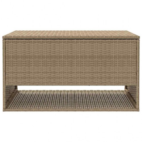Udendørs hyndeboks 100x55x55,5 cm polyrattan beige