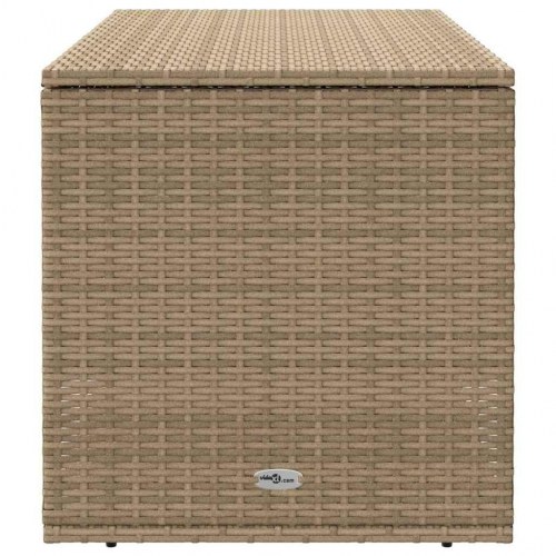 Udendørs hyndeboks 100x55x55,5 cm polyrattan beige