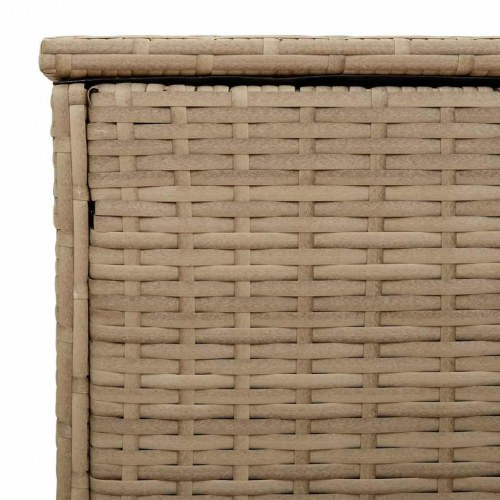 Udendørs hyndeboks 100x55x55,5 cm polyrattan beige