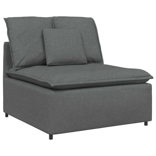 Modulopbygget sofacentermodul med hynder 100 cm mørkegrå