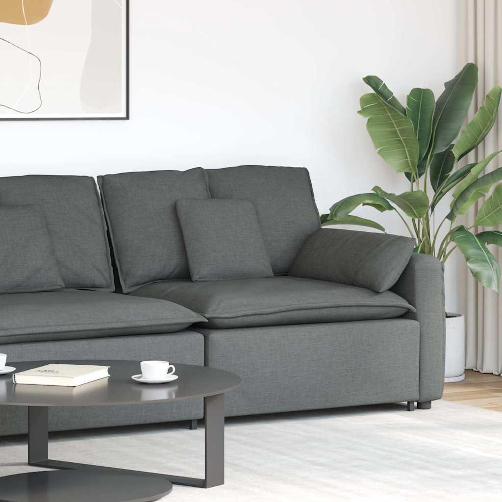 Modulopbygget Sofaarmlænsendemodul Med Hynder 100 Cm - Mørkegrå / end sofa