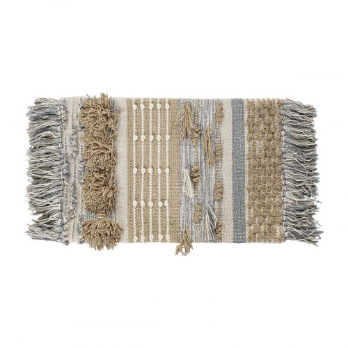 Pudebetræk - Multifarvet boho med frynser 50 × 30 cm