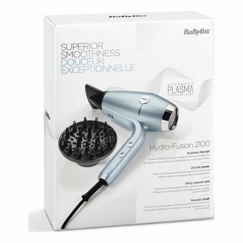 Babyliss D773DE Hydro Fusion hårtørrer 2100 W - blå metallic