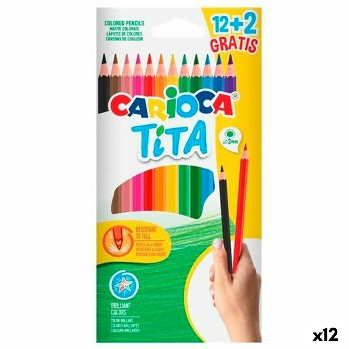 Farveblyanter Carioca Multifarvet 14 Dele (12 enheder)