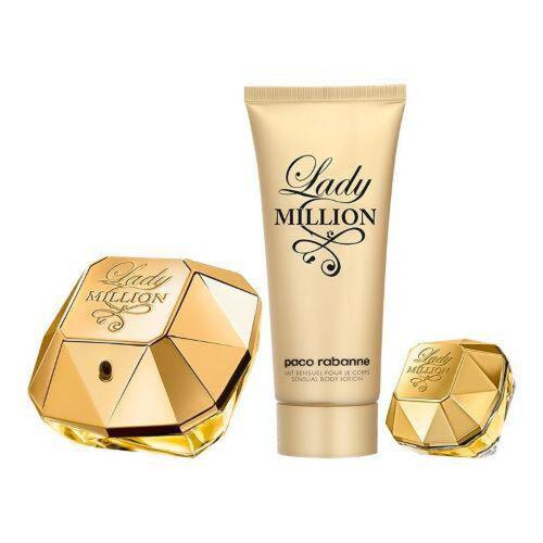 Parfume sæt til kvinder Paco Rabanne Lady Million EDP 3 Dele