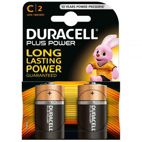 DURACELL Plus Power C LR14 alkaline batterier 1,5 V - 10 stk.