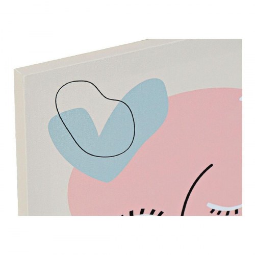 Maleri - Face på lærred, abstrakt, 30 x 1,8 x 40 cm