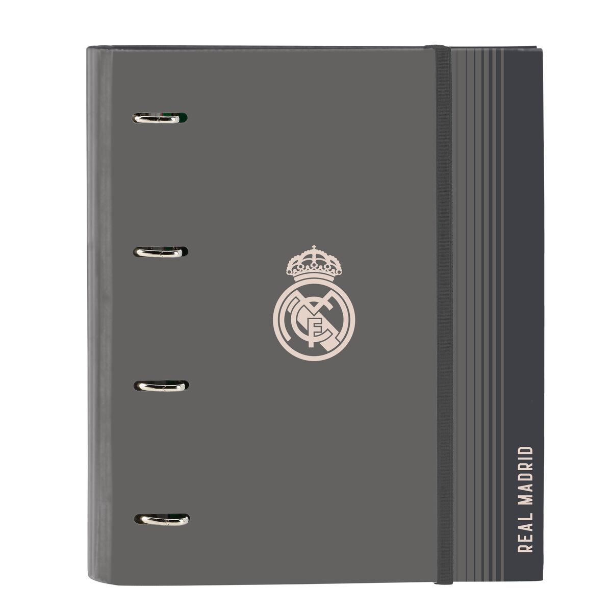 Ringbind Real Madrid C.F., grå - 27 × 32 × 3,5 cm (4 ringe)