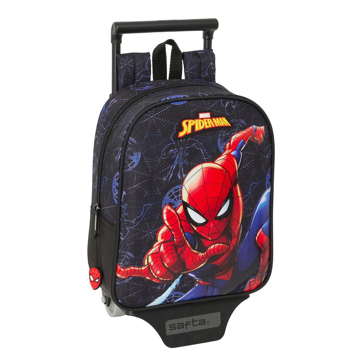 Rygsæk på hjul Spider-Man Attack - sort, 22 × 27 × 10 cm