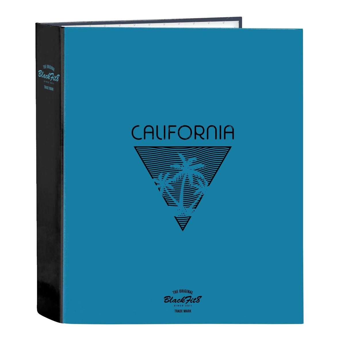 Ringbind BlackFit8 California Blå Sort A4 27 x 33 x 6 cm