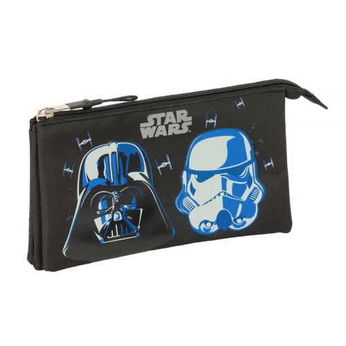 Penalhus Star Wars - tredobbelt bæretaske, sort 22 × 12 × 3 cm