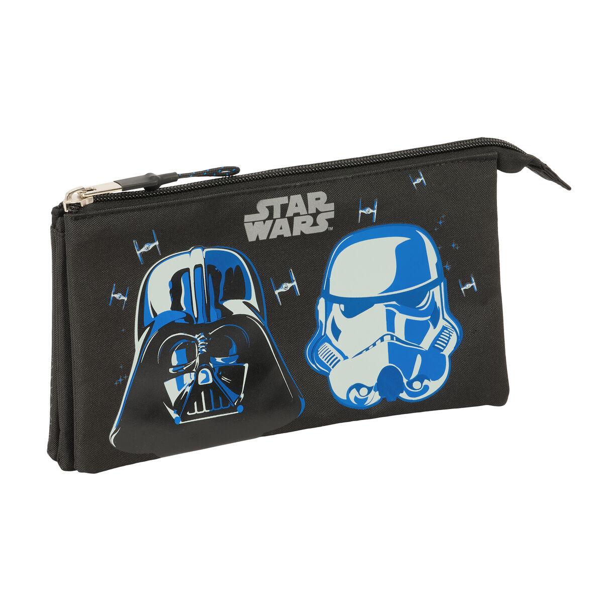 Penalhus Star Wars - tredobbelt bæretaske, sort 22 × 12 × 3 cm