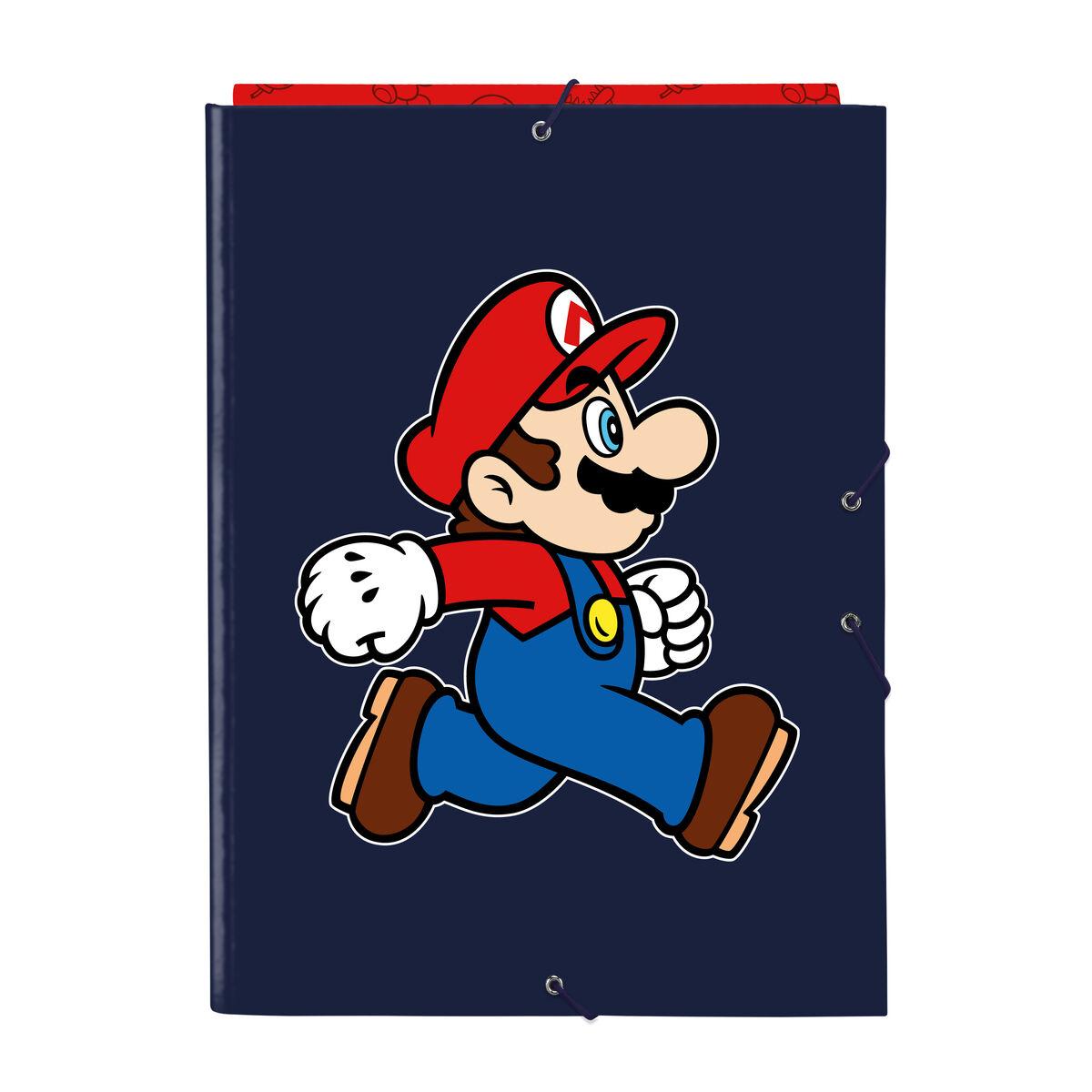 Ringbind Super Mario Trick Rød Mørkeblå A4 26 x 33.5 x 2.5 cm
