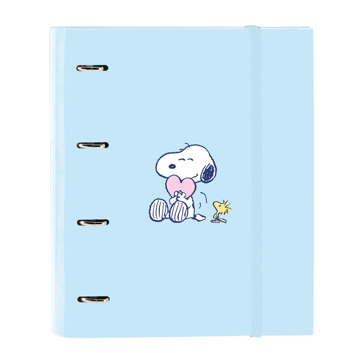Ringbind Snoopy Love Blå 27 x 32 x 3.5 cm