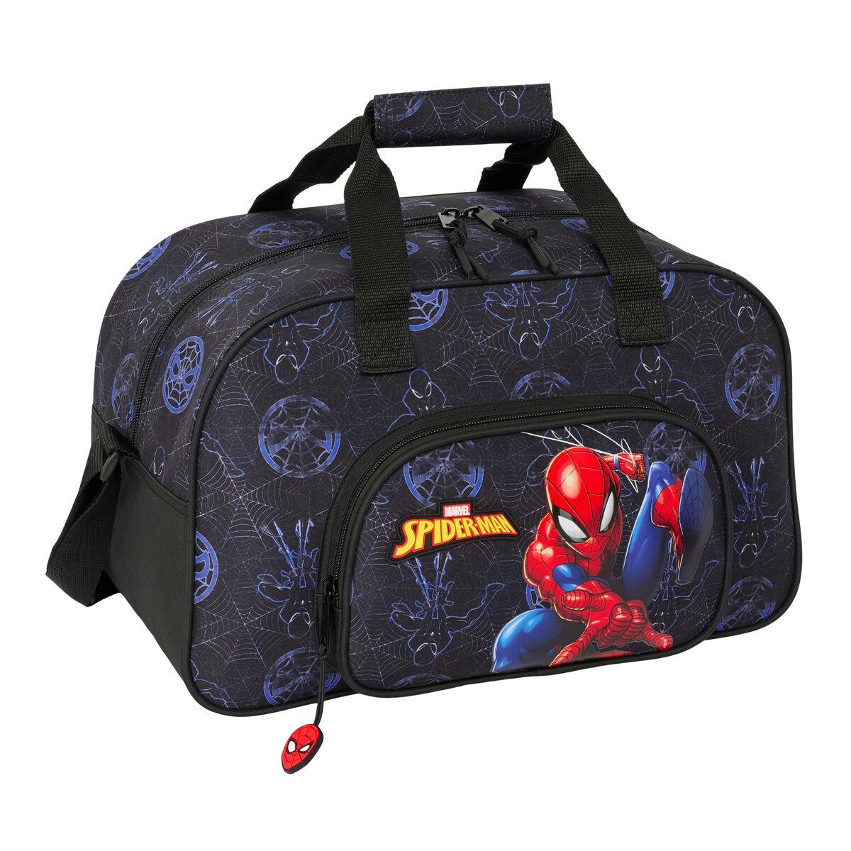 Spider-Man sportstaske - Attack, sort, 40 × 24 × 23 cm