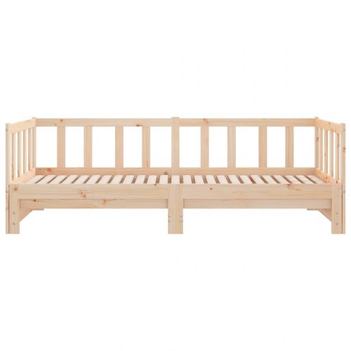 Daybed med udtræk 2x(80x200) cm i massivt fyrretræ