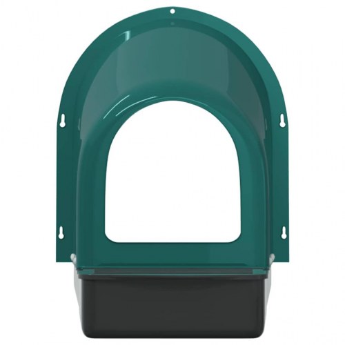 Hønseredekasser 4 stk. vægmonterede mørkegrønne plastik