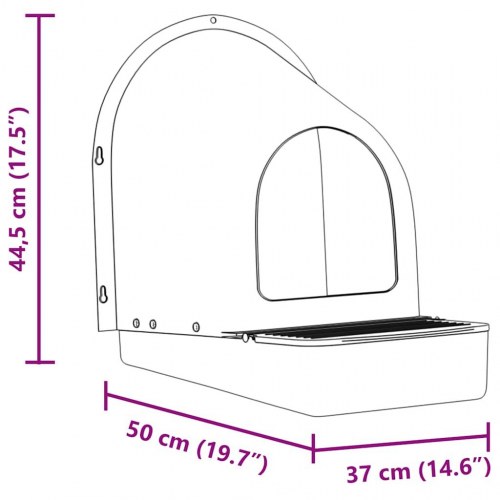 Hønseredekasser 4 stk. vægmonterede mørkegrønne plastik
