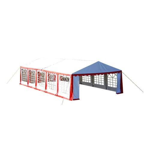 Marquee tag og sidepaneler 10x5m rød hvid