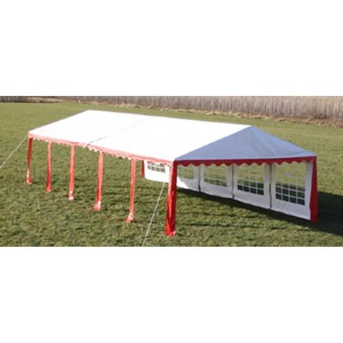 Marquee tag og sidepaneler 10x5m rød hvid