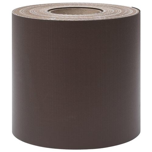 Haveskærm 35x0,19 m 4 stk. PVC brun