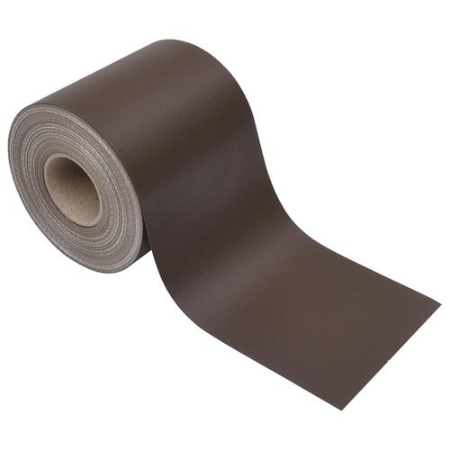 Haveskærm 35x0,19 m 4 stk. PVC brun