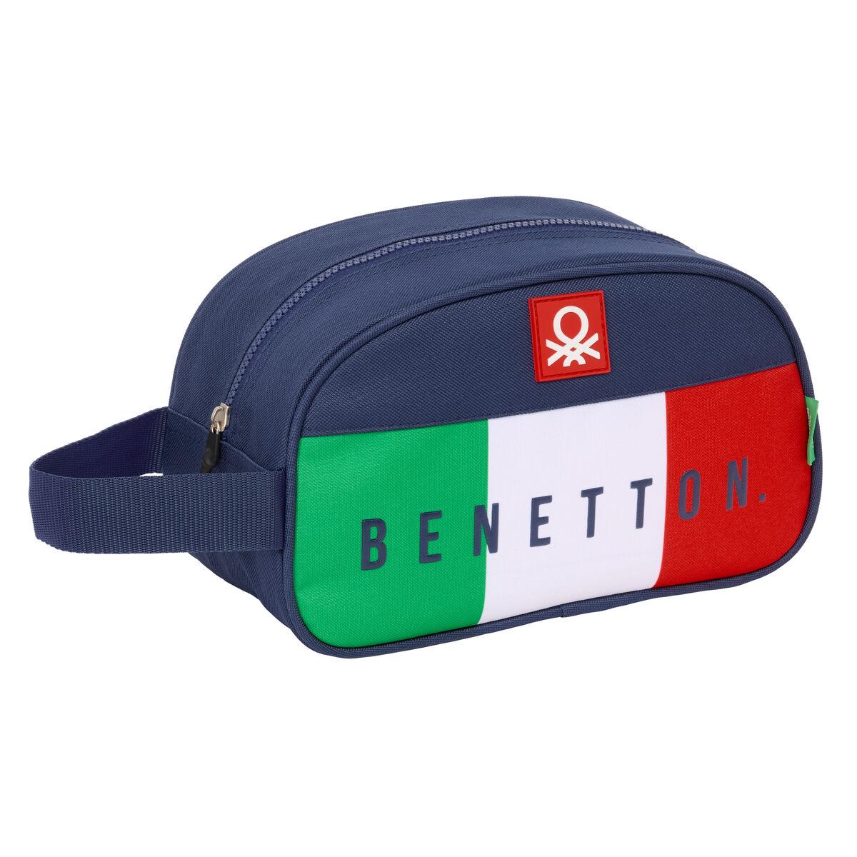 Benetton Flag rejsetoilettaske - marineblå 26 × 15 × 12 cm