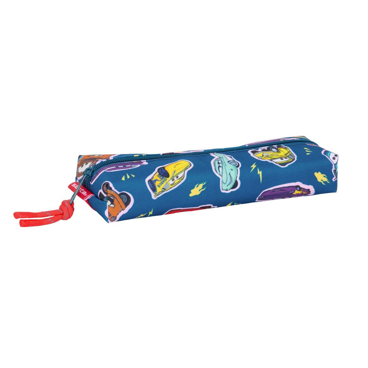 Penalhus Cars Racing - marineblå, 22 × 4 × 7 cm