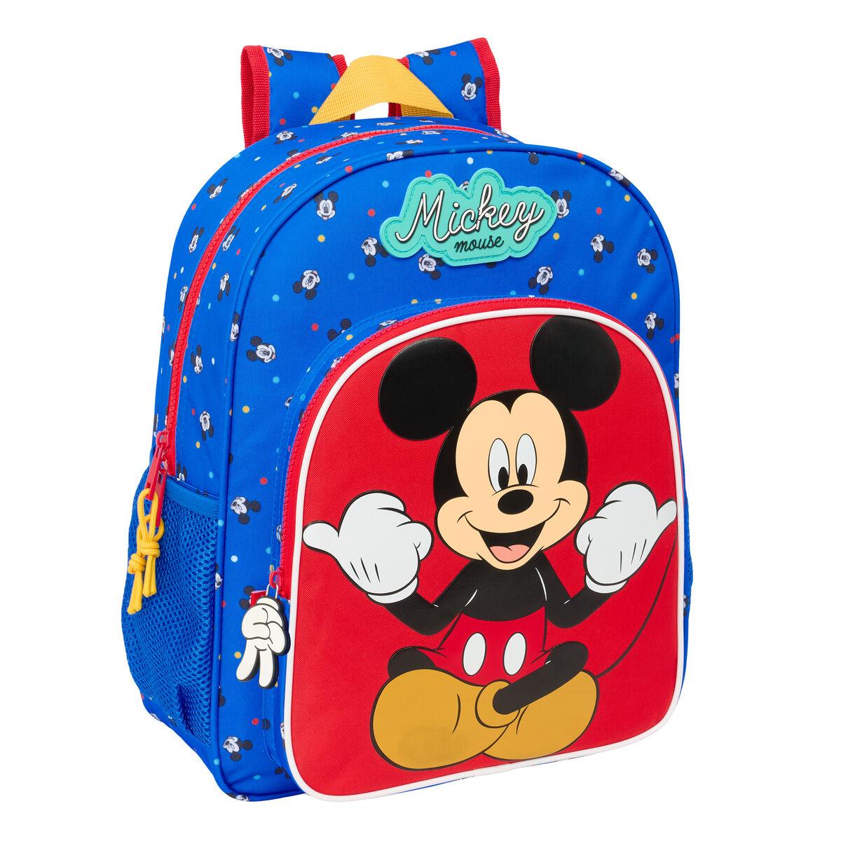 Skoletaske Mickey Mouse Clubhouse Good day Blå 32 x 38 x 12 cm