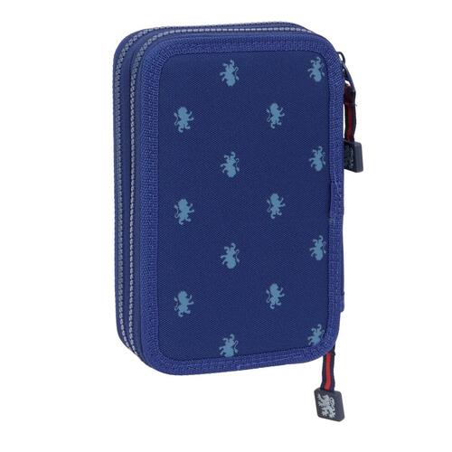 Dobbelt penalhus Harry Potter Captain - marineblå, 29 dele (12,5 × 19,5 × 4 cm)