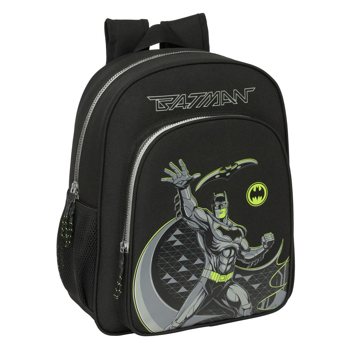 Skoletaske Batman Game over Sort 32 x 38 x 12 cm