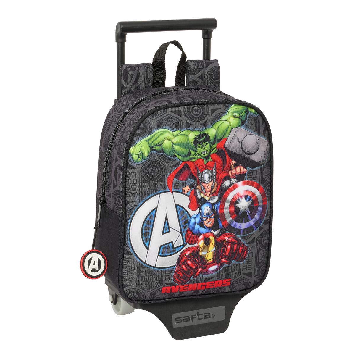Børnerygsæk med hjul The Avengers Vendetta - sort 22 × 27 × 10 cm