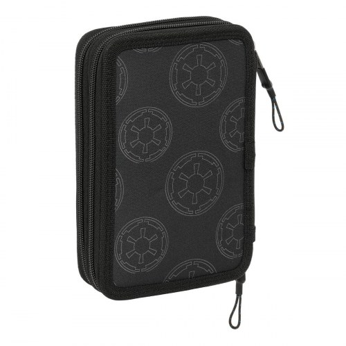 Star Wars dobbelt penalhus Rebellion, sort - 29 dele (12,5 × 19,5 × 4 cm)